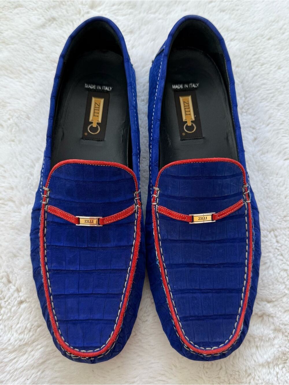Zilli matte finished crocodile leather men loafers size 10UK/ 11US Retail 4200$